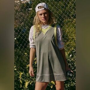 FP Movement by Free People walkout one piece aOlive and Yellow Jumpsuit